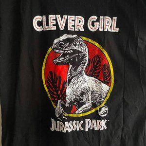 Jurassic Park "Clever Girl" dinosaur graphic tee